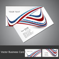 American Flag 4th july business card