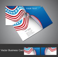 American Flag 4th july business card N2