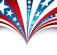 american flag background vector