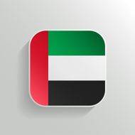 Vector Button - United Arab Emirates Flag Icon