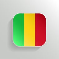 Vector Button - Mali Flag Icon