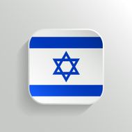 Vector Button - Israel Flag Icon