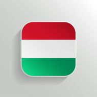 Vector Button - Hungary Flag Icon