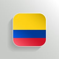 Vector Button - Colombia Flag Icon