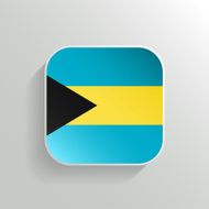 Vector Button - Bahamas Flag Icon