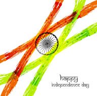 Happy Independence day tricolor grunge flag design vector illustration