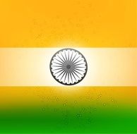 Happy Independence day tricolor flag background illustration