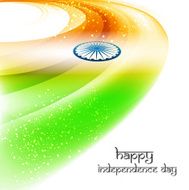 Indian flag fantastic tricolor stylish wave