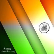 Beautiful stylish indian flag vector background