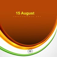 Indian beautiful flag shiny colorful vector background