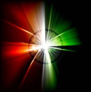 beautiful bright tricolor stylish indian flag wave vector illustration