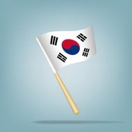 South Korea flag vector illustration