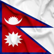 Nepal waving flag N4