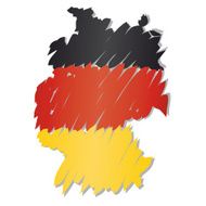 flag map Germany