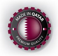 Made in QATAR QATARI seal Flag (Vector) N2