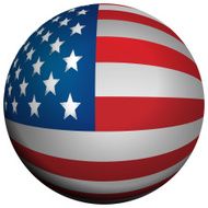 American flag Sphere N2