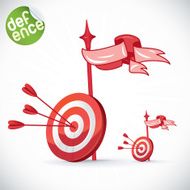 Arrow Hitting Directly In Bulls Eye