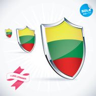 I Love Lithuania Flag Illustration