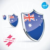 I Love Australia Flag Illustration