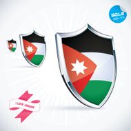 I Love Jordan Flag Illustration