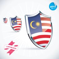 I Love Malaysia Flag Illustration