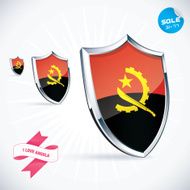 I Love Angola Flag Illustration