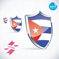 I Love Cuba Flag Illustration