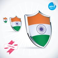 I Love India Flag Illustration