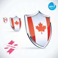 I Love Canada Flag Illustration