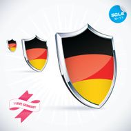 I Love Germany Flag Illustration