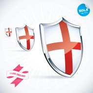 I Love England Flag Illustration