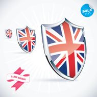 I Love Britain Flag Illustration