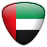 Emirates Flag Glossy Button N4