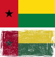 Guinea-Bissau grunge flag