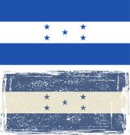 Honduras grunge flag N2