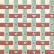Vintage seamless pattern with stripes and stars
