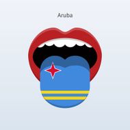 Aruba language Abstract human tongue N2