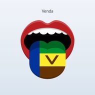 Venda language Abstract human tongue N2