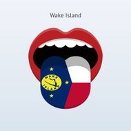 Wake Island language Abstract human tongue N2