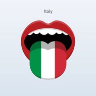 Italy language Abstract human tongue N2