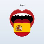 Spain language Abstract human tongue N2