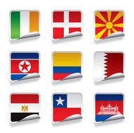 Sticker flags N2