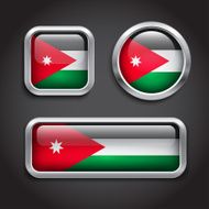 Jordan flag glass buttons