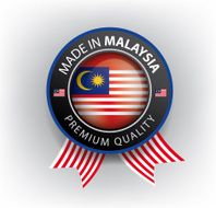 Made in MALAYSIA Malaysian seal Flag (Vector)