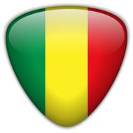 Mali Flag Glossy Button N4