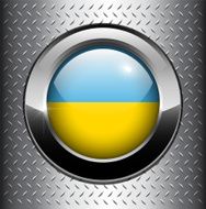 Ukraine flag button