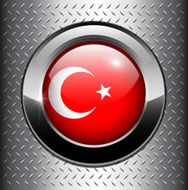 Turkey flag button N2