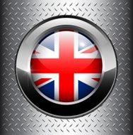 United Kingdom UK flag button