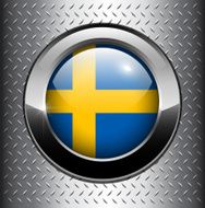 Flag of Sweden button