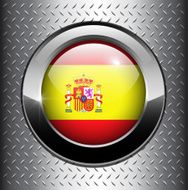 Flag of Spain button